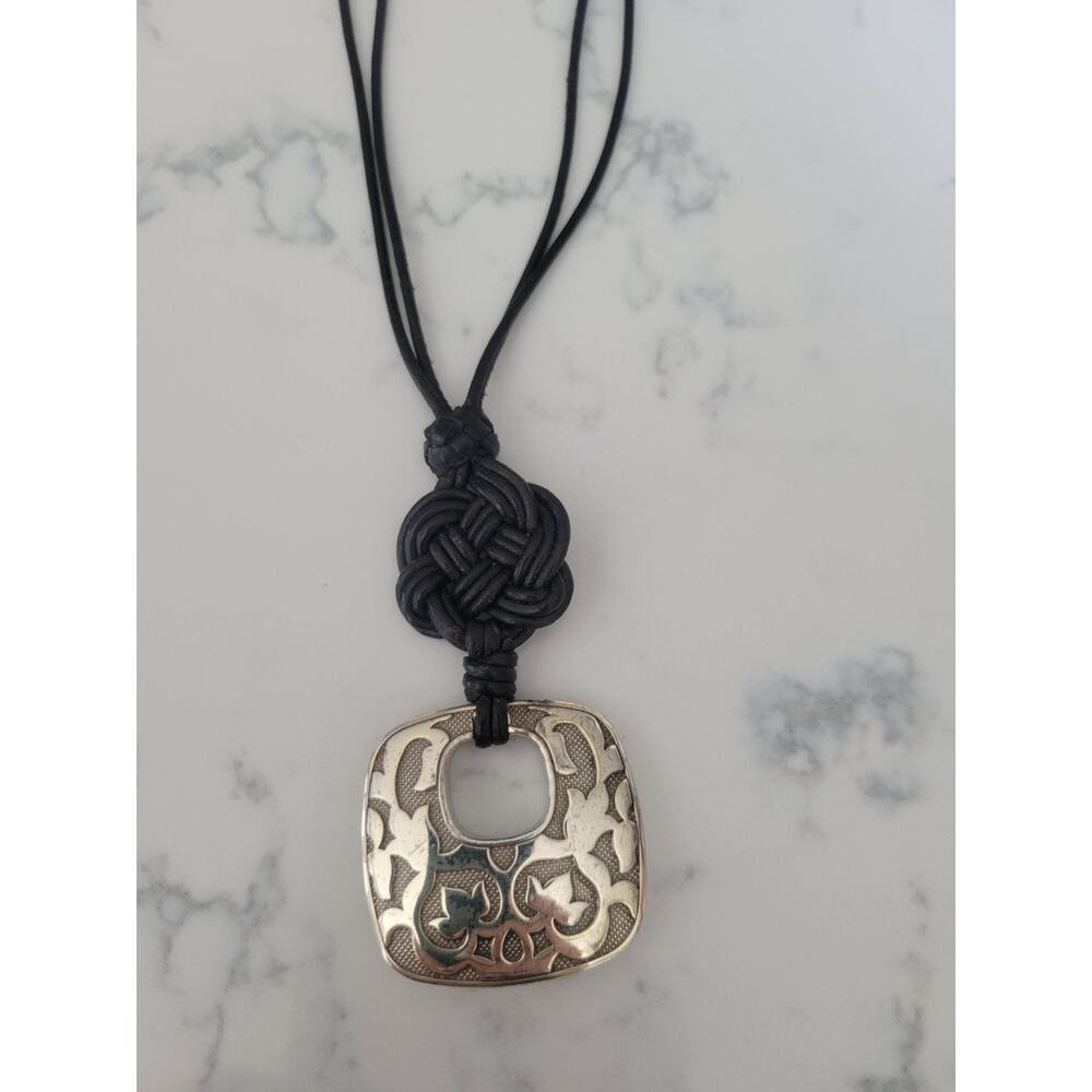 Brighton Interlock Knot Long Necklace EUC